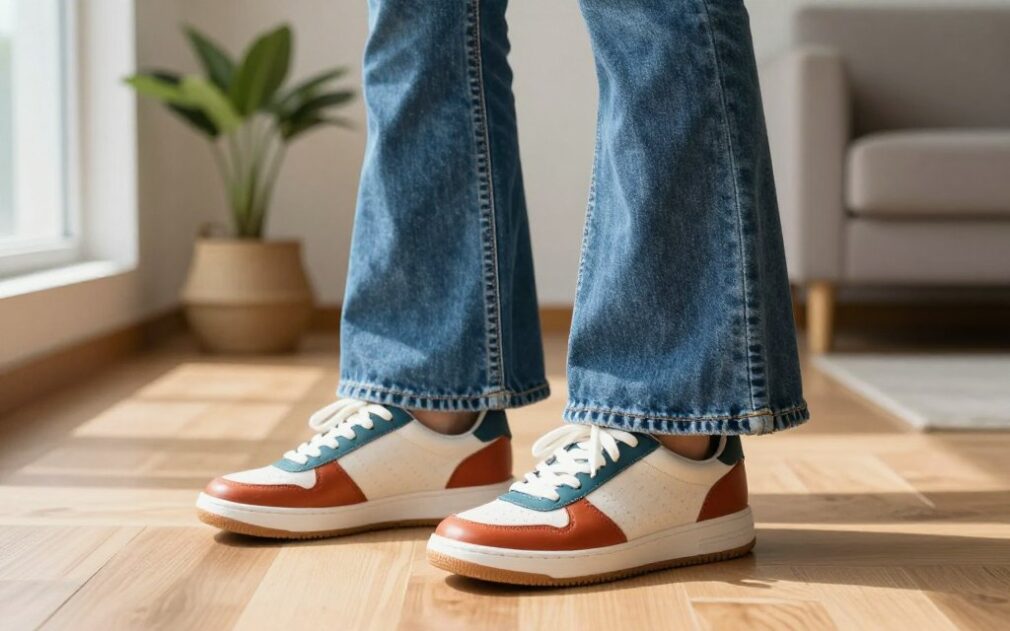 sneakersy retro dzwony